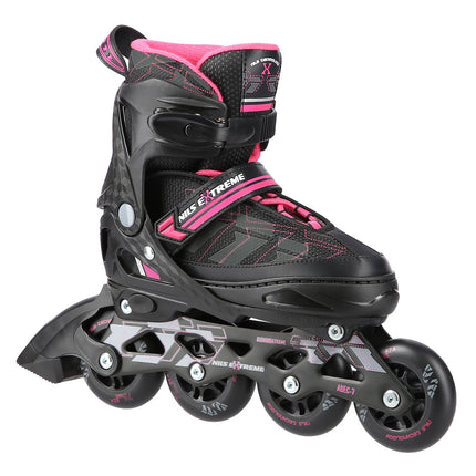 In-Line Skates, Black/Pink, Size L (39-42)