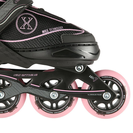 In-Line Skates, Black-Pink, Size L (39-42)