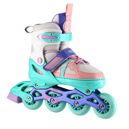In-Line Skates, White-Mint, Size L (39-42)