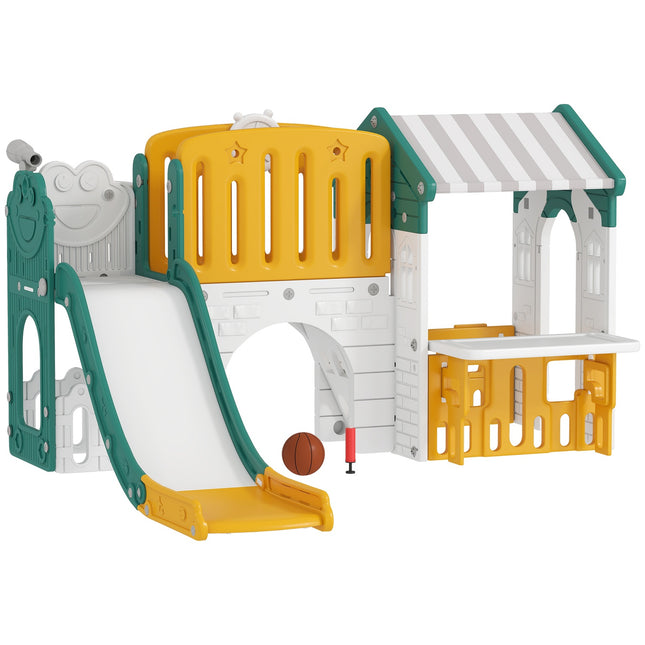 Indoor 7-in-1 Slide & Playset, Ages 1-4, Yellow/Green