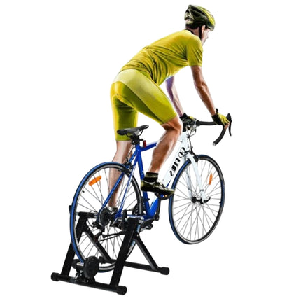 Indoor Bike Trainer Stand, 8-Level Magnetic Resistance, Foldable