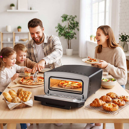 Indoor Electric Pizza Oven, 1700W, 12-Inch, Touch Display