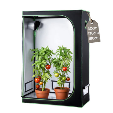 Indoor Grow Tent 120x60x180 cm, 600D Reflective, Window