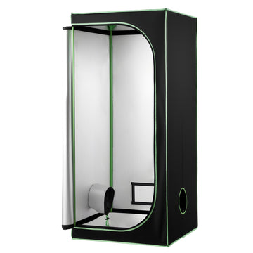 Indoor Grow Tent 80x80x180 cm, 600D Mylar, Window, Floor Tray