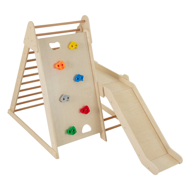 Indoor Jungle Gym for Kids – 3-in-1 Climbing & Sliding