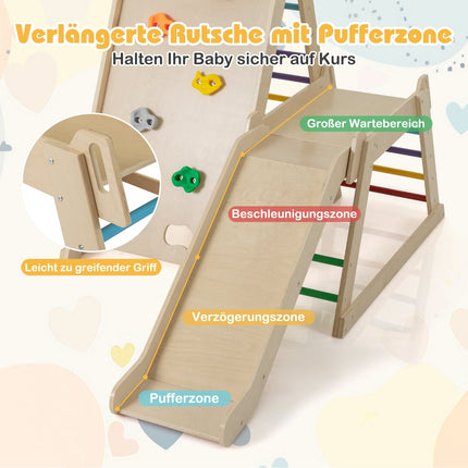 Indoor Jungle Gym with Slide and Climbing Ladders