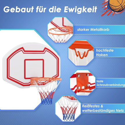Indoor Mini Basketball Hoop – 45cm Rim, Durable Backboard
