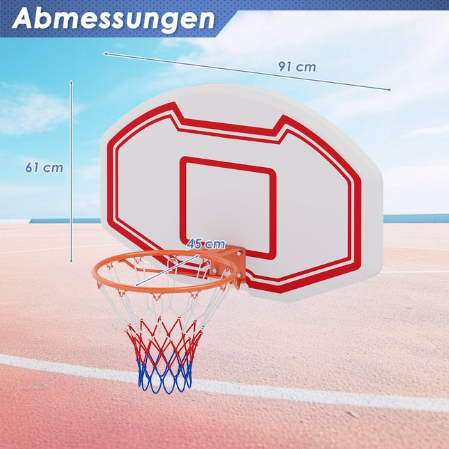 Indoor Mini Basketball Hoop – 45cm Rim, Durable Backboard