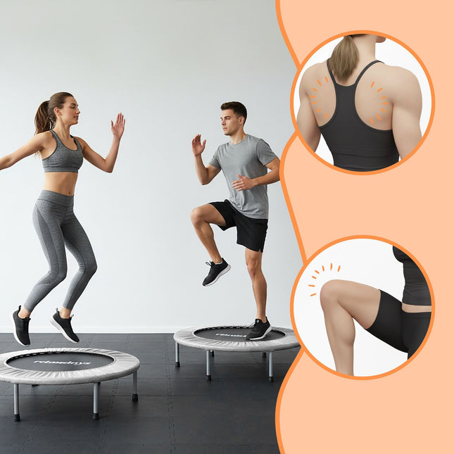Indoor Mini Trampoline Ø95 cm – Foldable, Non-Slip