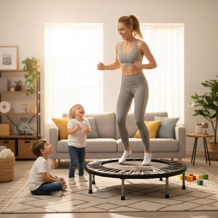 Indoor Mini Trampoline Ø95 cm – Foldable, Non-Slip