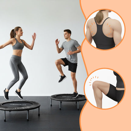 Indoor Mini Trampoline Ø95 cm – Foldable, Non-Slip Feet