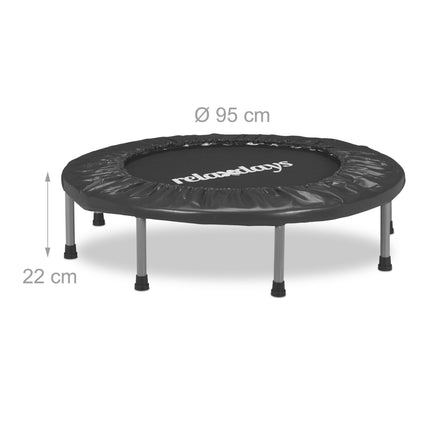 Indoor Mini Trampoline Ø95 cm – Foldable, Non-Slip Feet