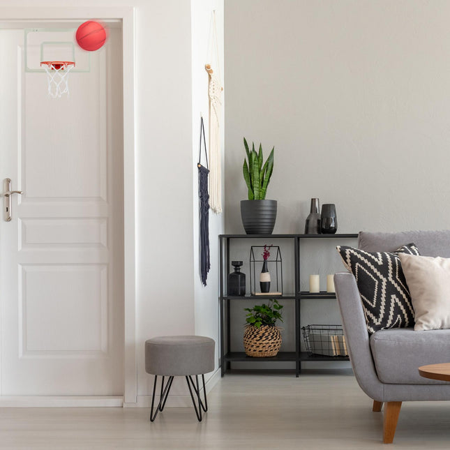 Indoor basketball hoop