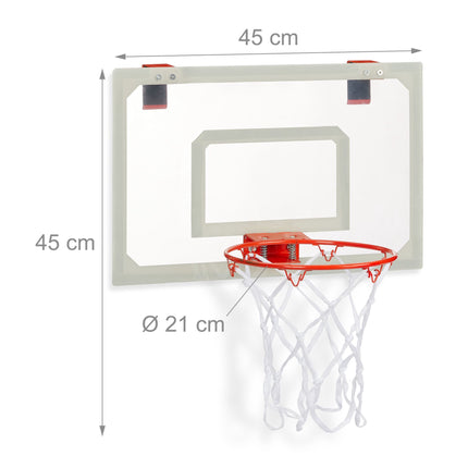 Indoor basketball hoop