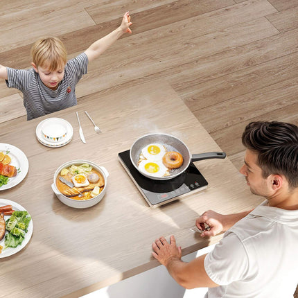 Portable single induction hob, 2000W, 10 power levels, black