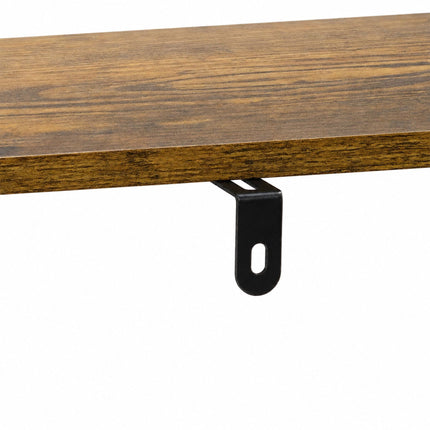 Industrial Coat Rack with Shoe Shelf and Drawers, Black