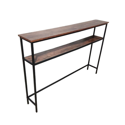 Industrial Console Table, 2-Tier, Space-Saving Design