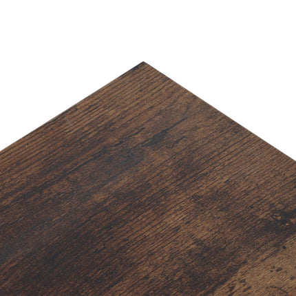Industrial Console Table – Narrow, Metal Frame, Wood Top