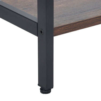 Industrial Console Table with Drawers and Shelves