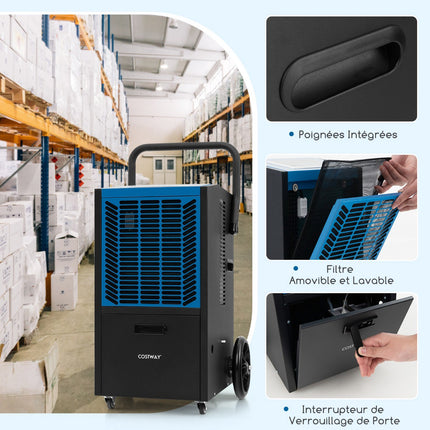 Industrial Dehumidifier 66L/Day With Pump, 418 m²