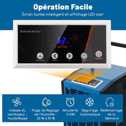 Industrial Dehumidifier 66L/Day With Pump, 418 m²