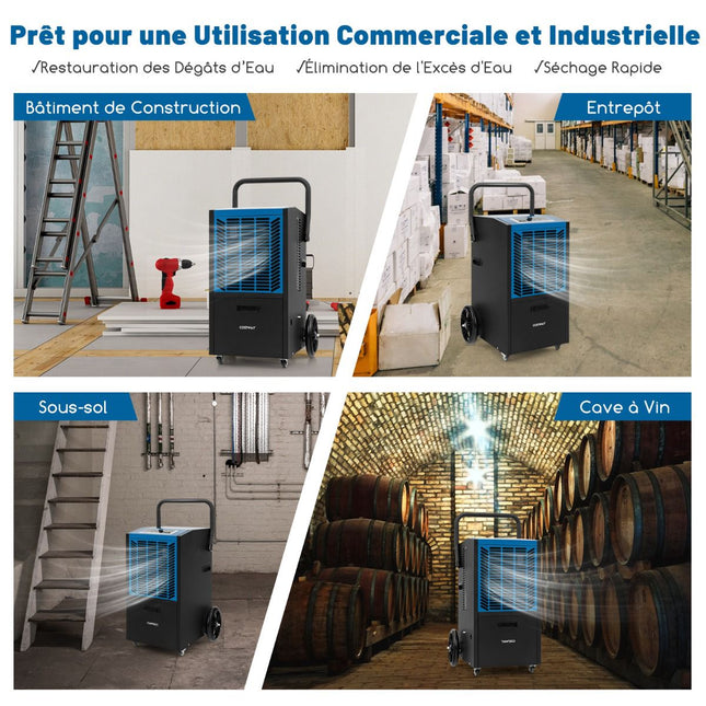 Industrial Dehumidifier 66L/Day With Pump, 418 m²