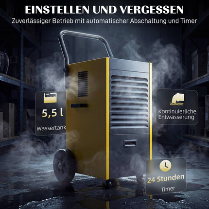 Industrial Dehumidifier, 70L/Day, Continuous Drainage