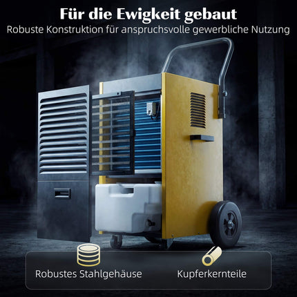 Industrial Dehumidifier, 70L/Day, Continuous Drainage