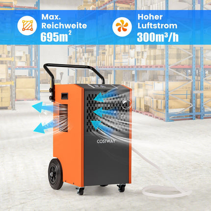 Industrial Dehumidifier 73L/Day with Drain Hose & Timer
