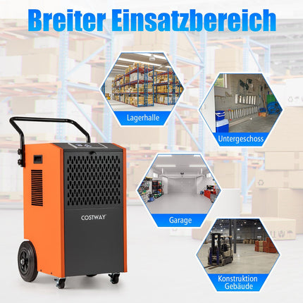 Industrial Dehumidifier 73L/Day with Drain Hose & Timer