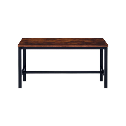 Industrial Dining Benches Set of 2 – Wood and Iron