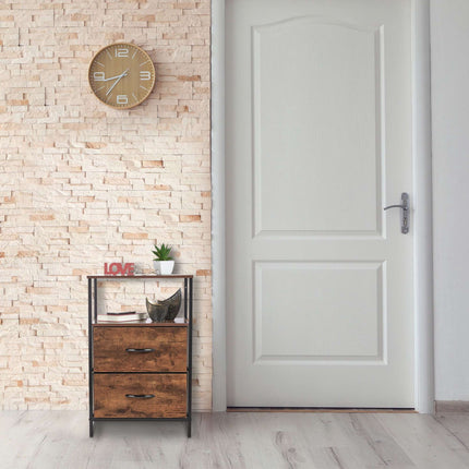 Industrial Style Night Stand with Drawer