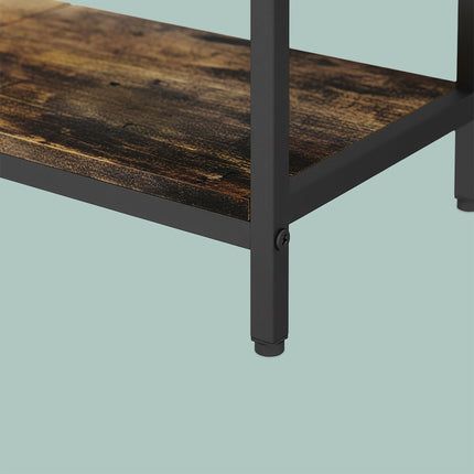 Industrial Towel Stand with Shelf – 3-Tier Hanging Space