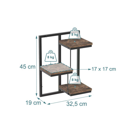 Industrial Wall Shelf – Metal and Wood-Effect