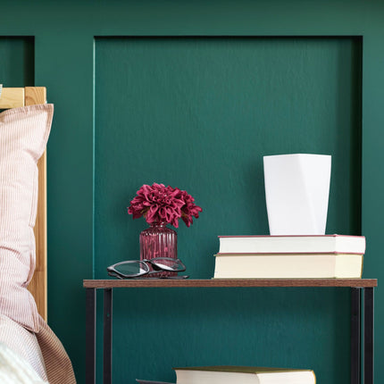 Industrial bedside table with drawer