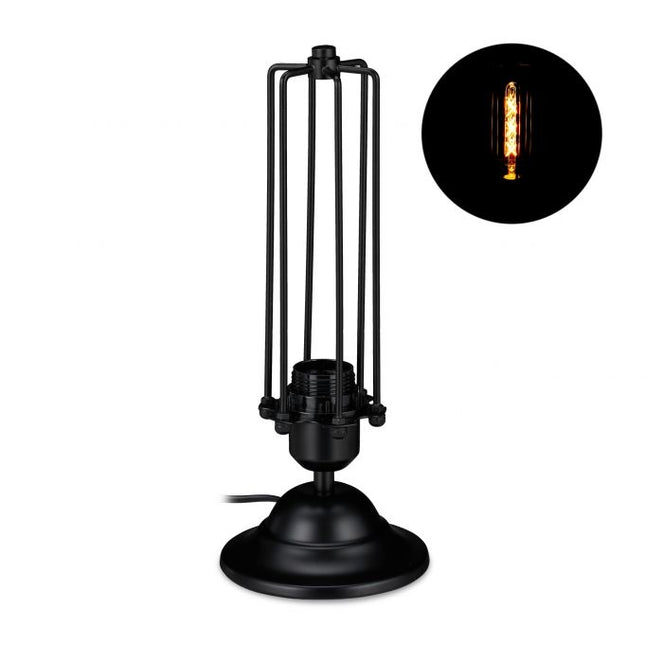 Industrial style table lamp
