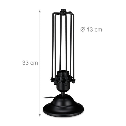 Industrial style table lamp