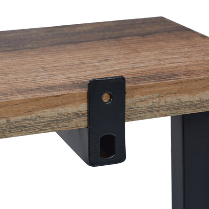 Industrial wall shelf with 3 shelves
