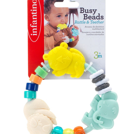 Infantino Busy Beads Rattle & Teether
