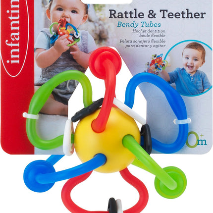 Infantino Rattle & Teether Bendy Tubes
