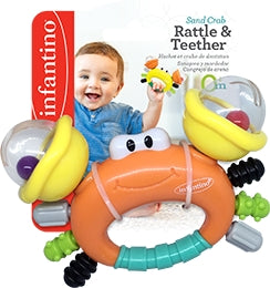 Infantino Rattle & Teether Sand Crab