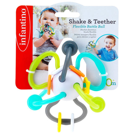 Infantino Shake & Teethe Flexible Rattle Ball