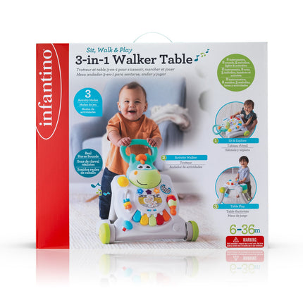 Infantino Sit, Walk & Play 3In1 Walker Table