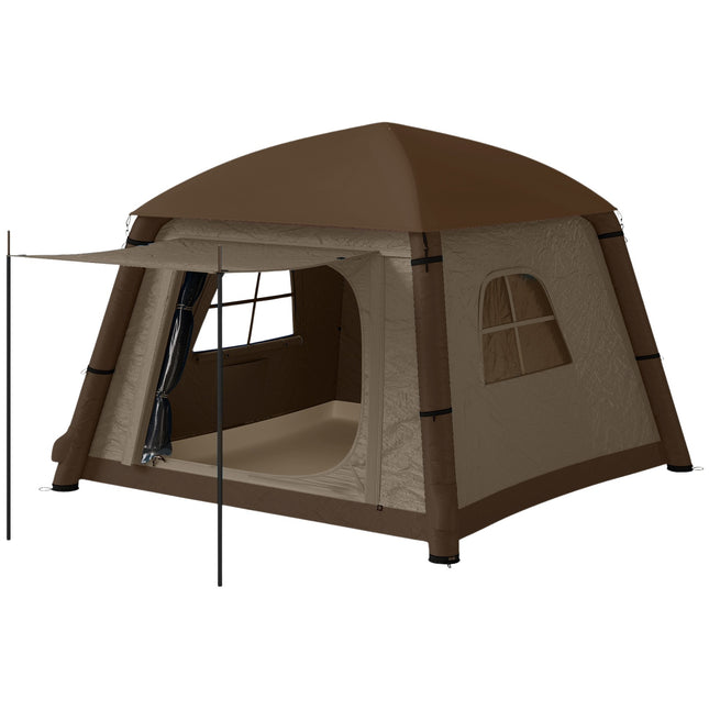 Inflatable 1-2 person camping tent - windproof, 4 seasons