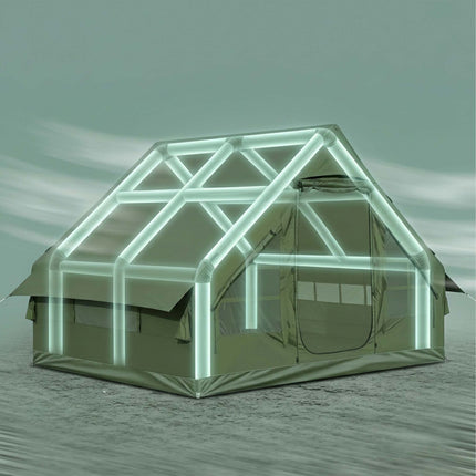 Inflatable 6-Person Tent, Waterproof, 420D Oxford Fabric