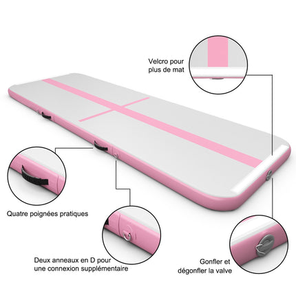 Inflatable Air Track Mat 300x100x10 cm, Pump Included