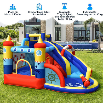 Inflatable Bounce House Water Park with Slide & Blower