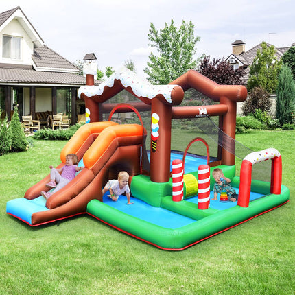 Inflatable Bounce House With Slide, Climber, No Blower