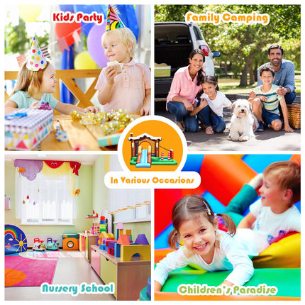 Inflatable Bounce House With Slide, Climber, No Blower