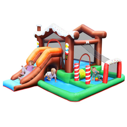Inflatable Bounce House With Slide, Climber, No Blower